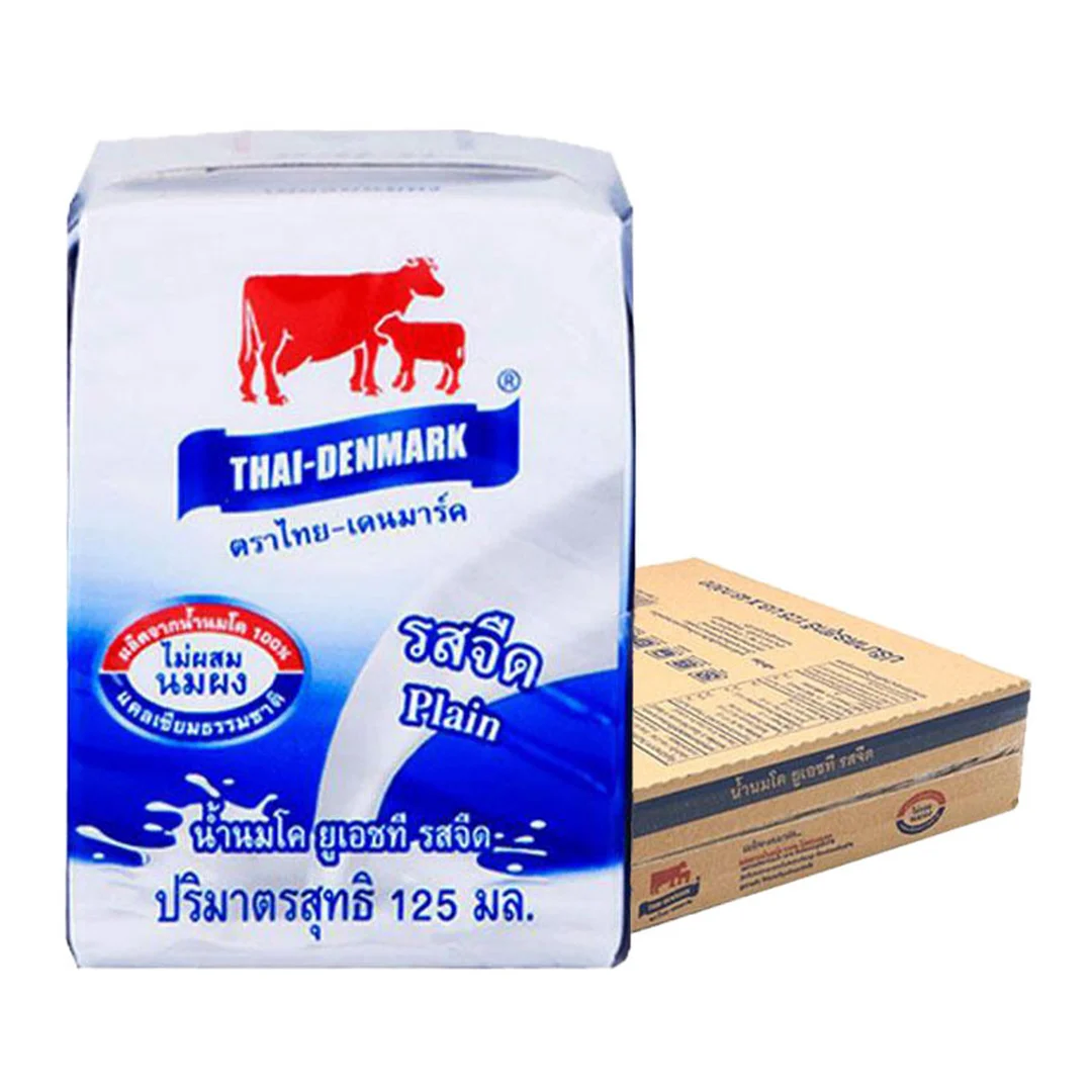 Thai Denmark Uht Milk Plain 125 Ml X 48