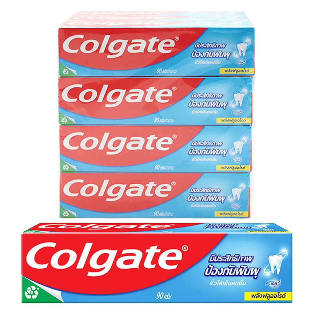 COLGATE Double Cool Stripe Toothpaste 90 g x 12