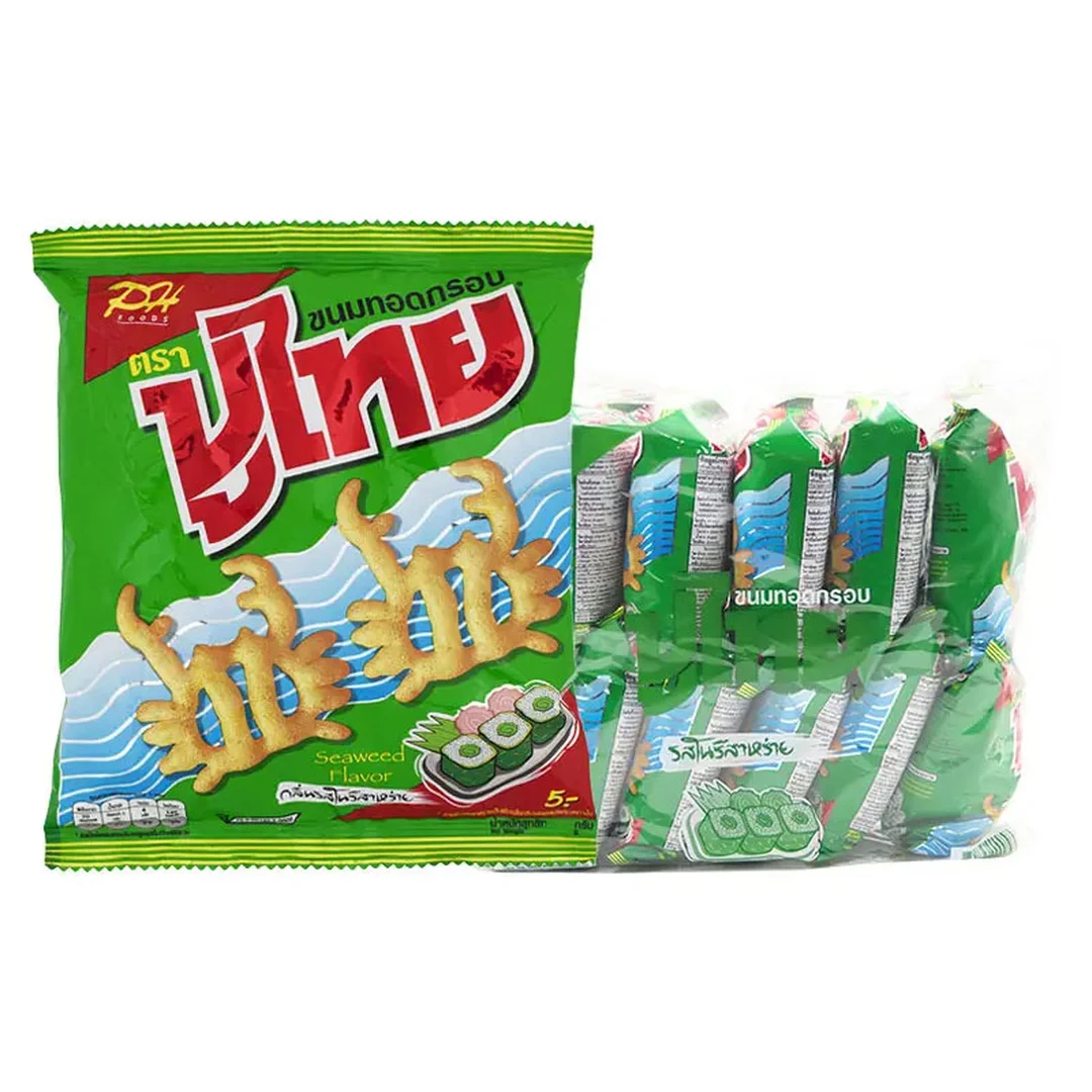 PU THAI Crispy Snack Nori Seaweed 12 g x 12