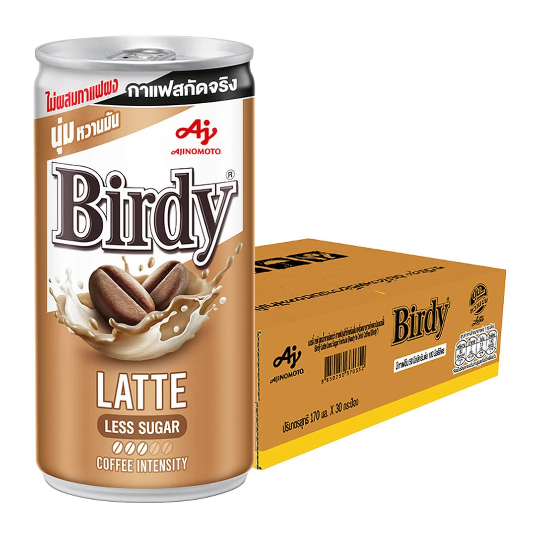 BIRDY Instant Canned Coffee Ready To Drink Latte 170 ml x 30