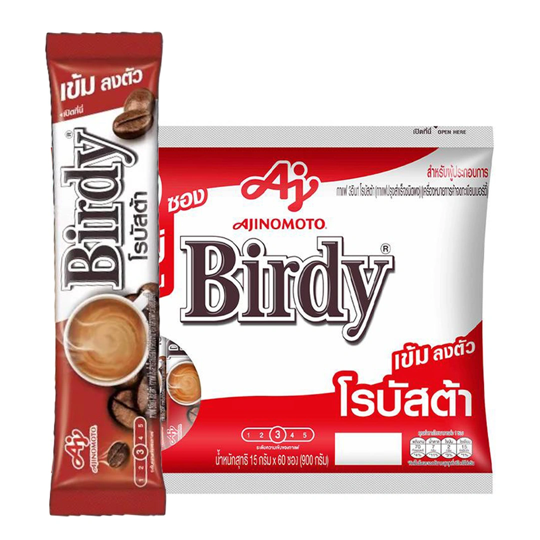 BIRDY Instant Coffee 3in1 Robusta 15 g 60 sachets