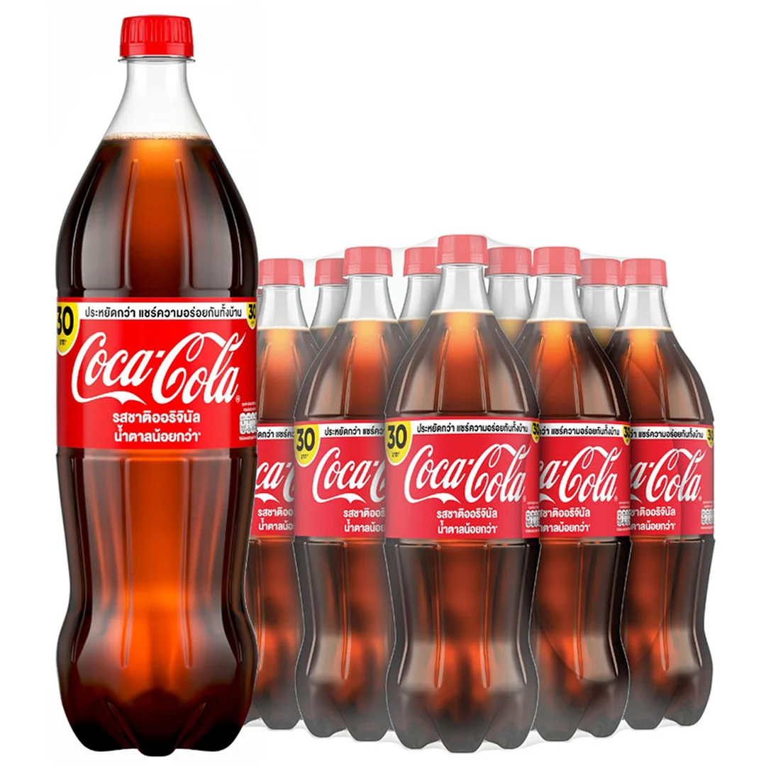 COKE Soft Drink Original Less Sugar 1.25 l x 12