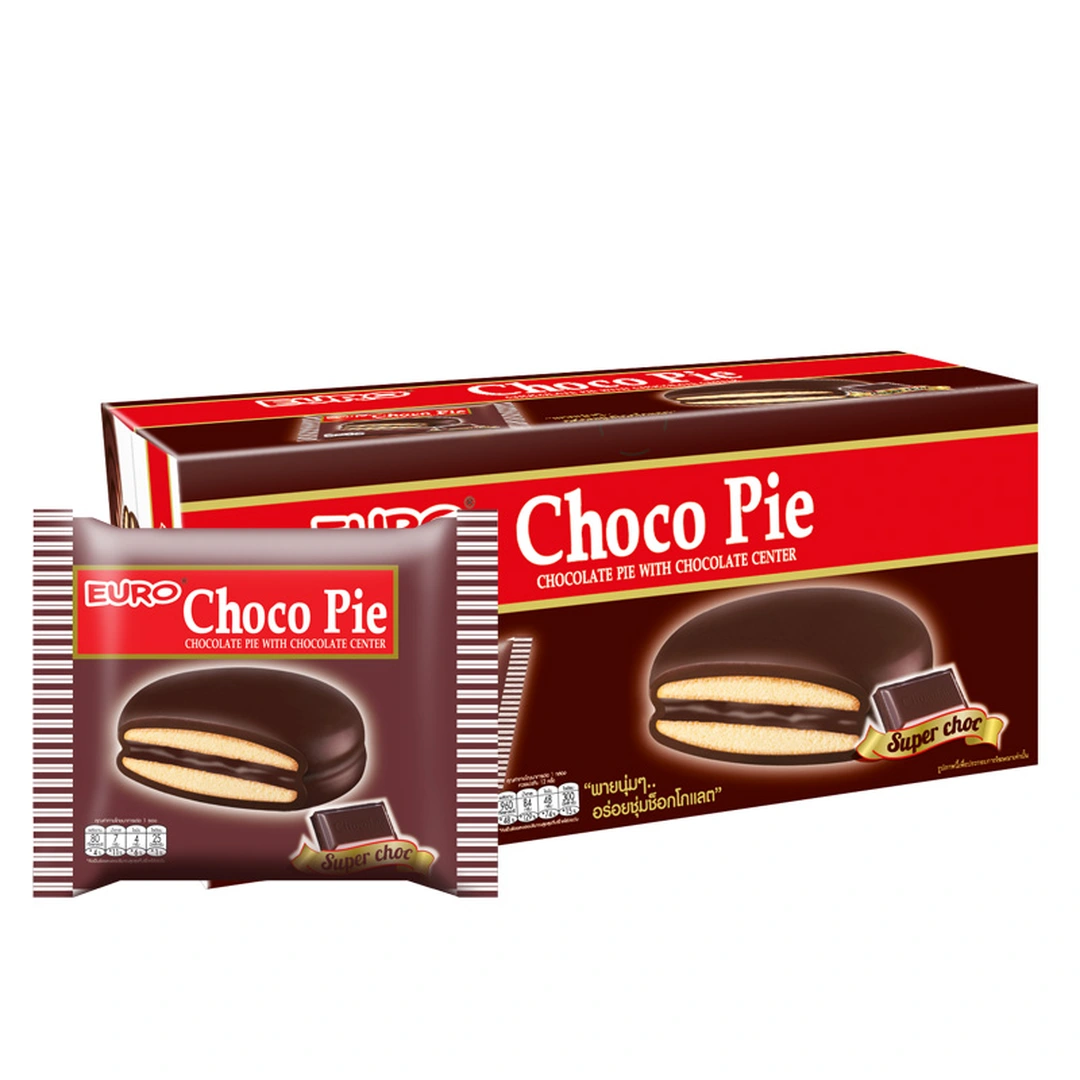 EURO Choco Pie Chocolate 18 g 12 pcs