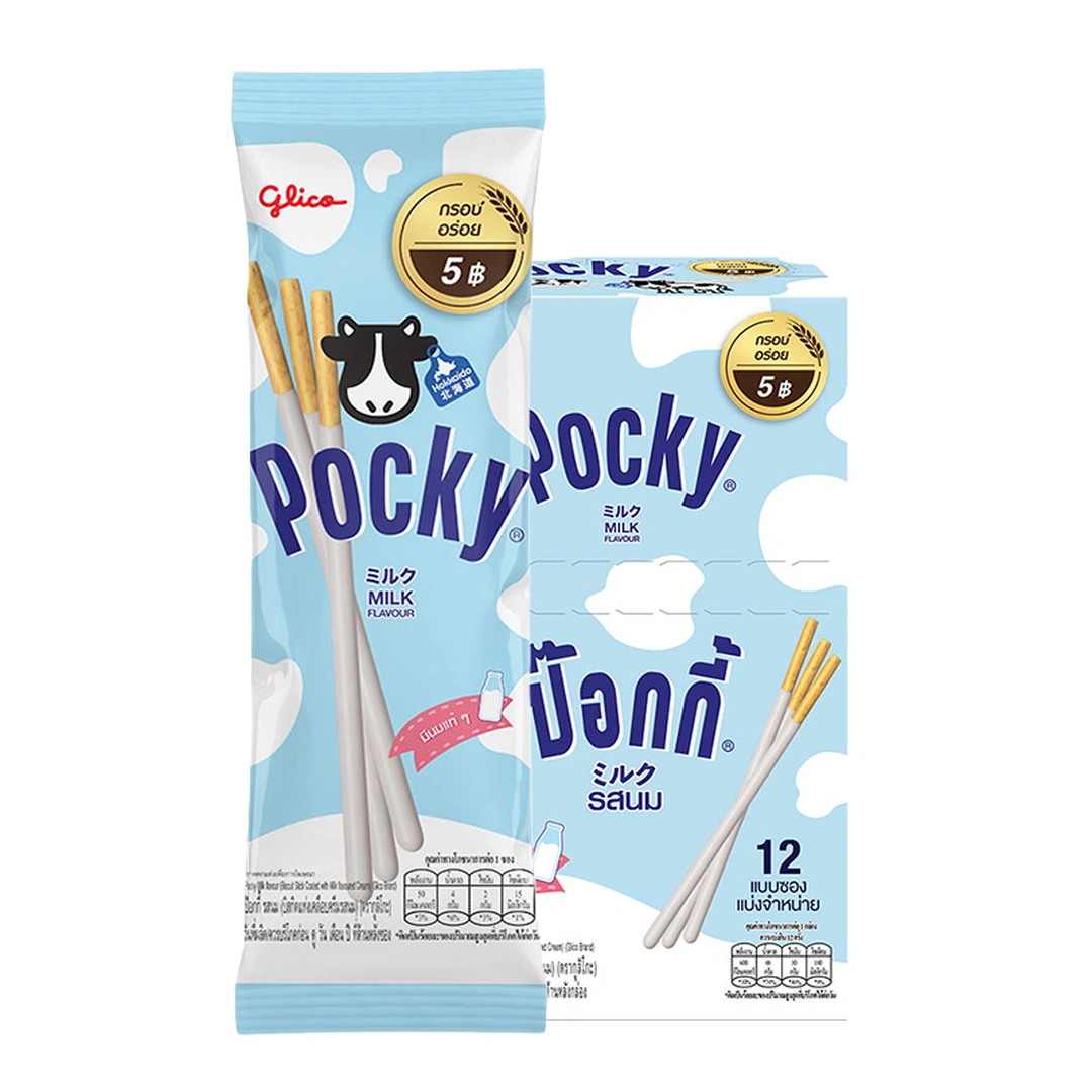 GLICO POCKY BISCUIT STICK MILK 10 G X 12