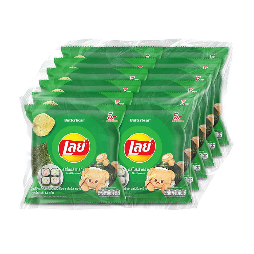 LAY'S Classic Potato Chips Nori Seaweed 13 g x 12