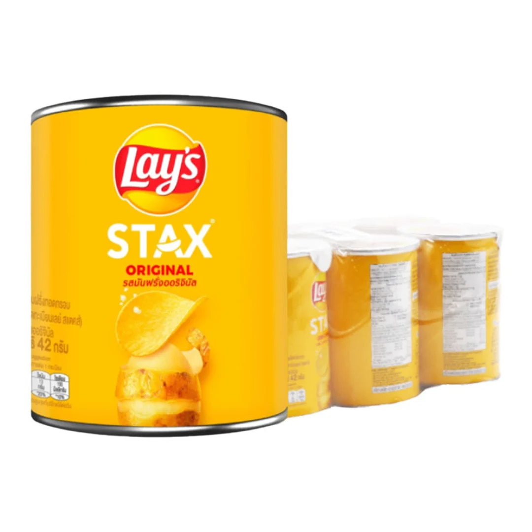 LAY'S Stax Potato Chips Original 42 g x 6