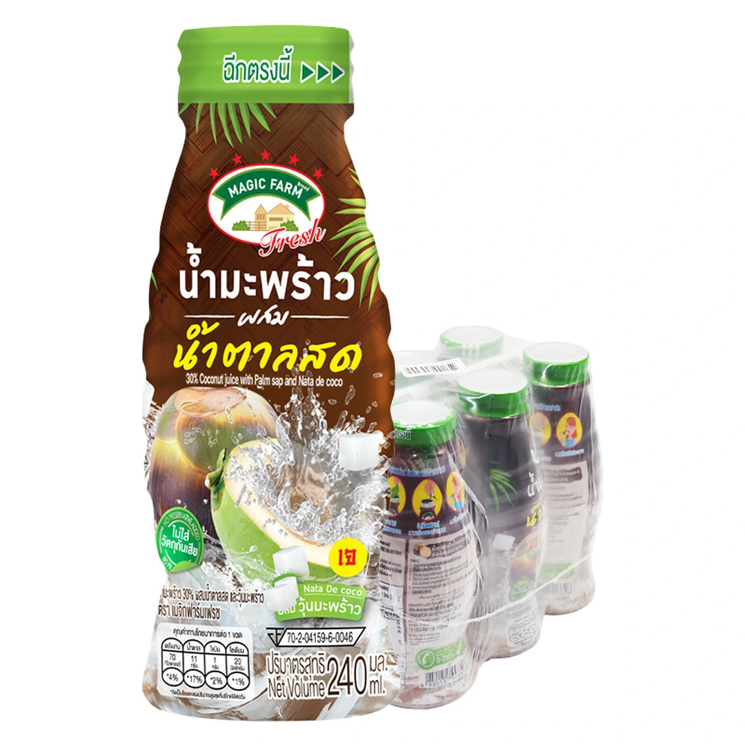 MAGIC FARM Coconut Juice 240 ml x 6