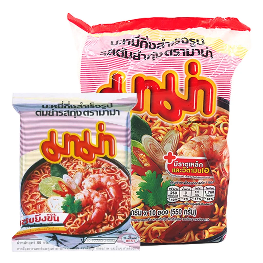 MAMA Instant Noodles Tom Yum Kung 55 g 10 pcs