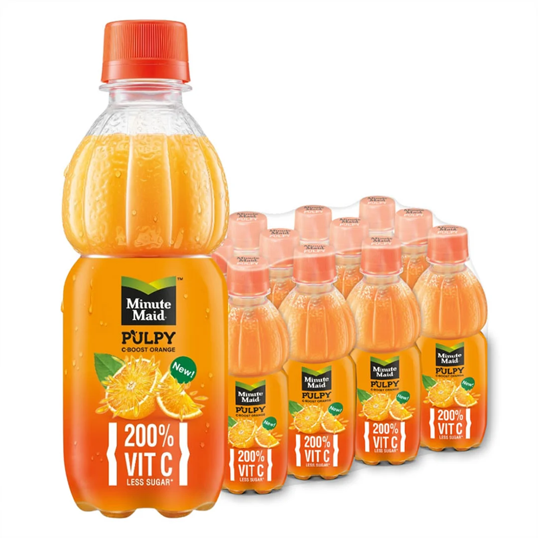MINUTE MAID Pulpy C-Boost Orange Juice 290 ml x 12