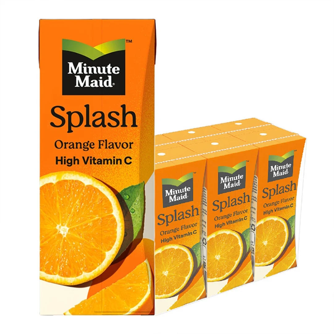 MINUTE MAID Splash Orange Juice 180 ml x 6