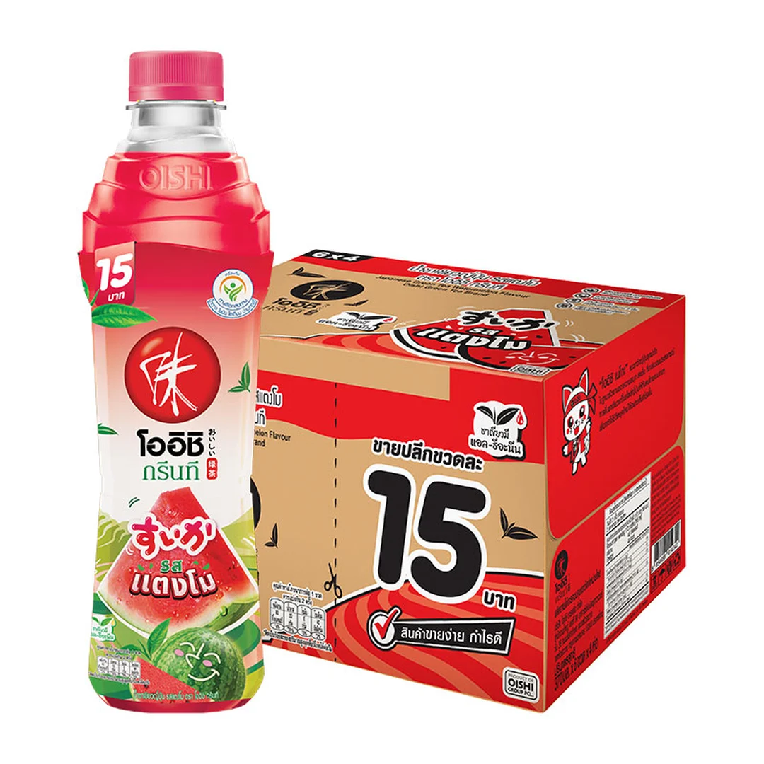 OISHI Green Tea Watermelon 370 ml x 24
