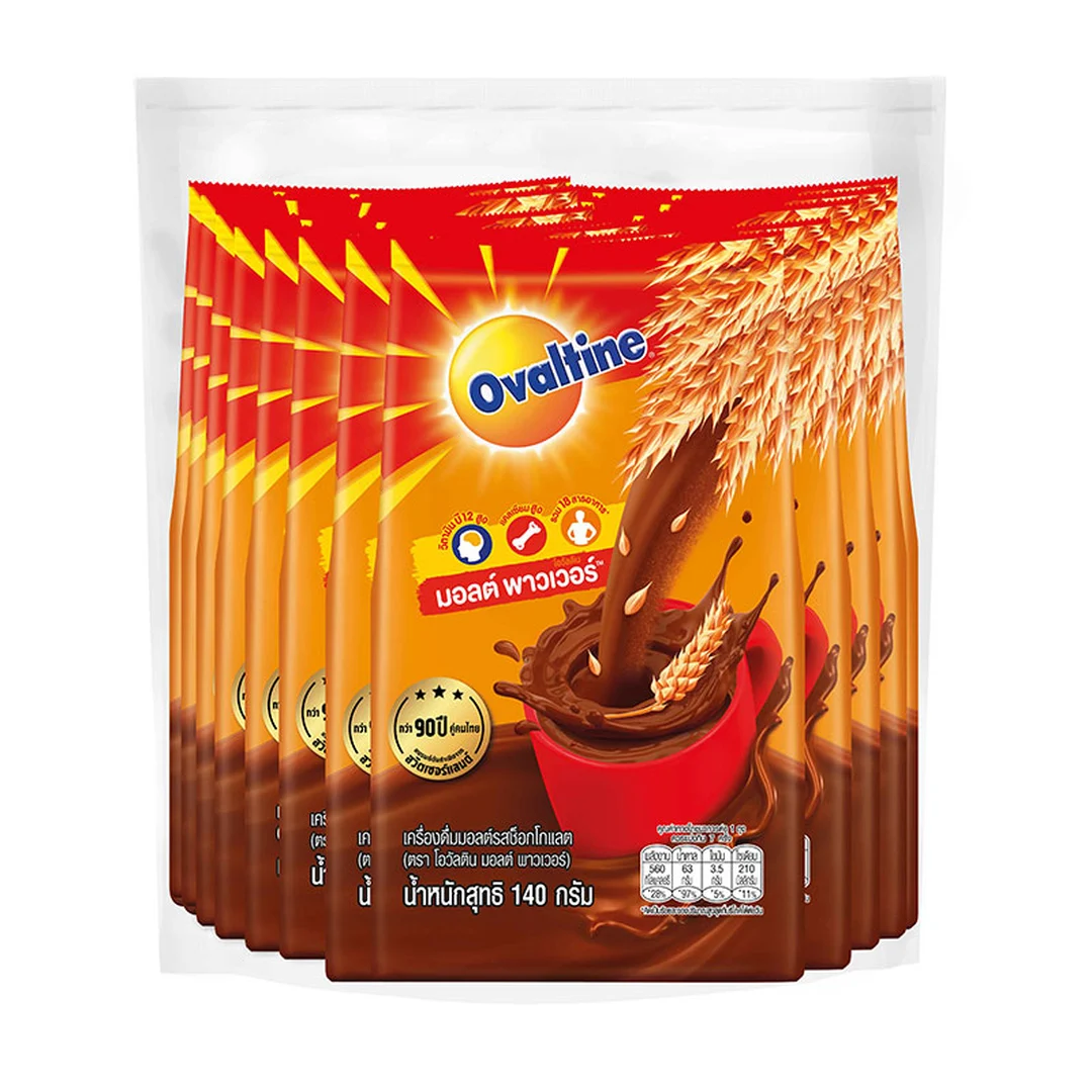 OVALTINE Chocolate Malt Powder 140 g x 12