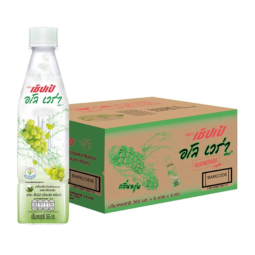 SAPPE ALOE VERA DRINK - GRAPE - 24 BOTTLES