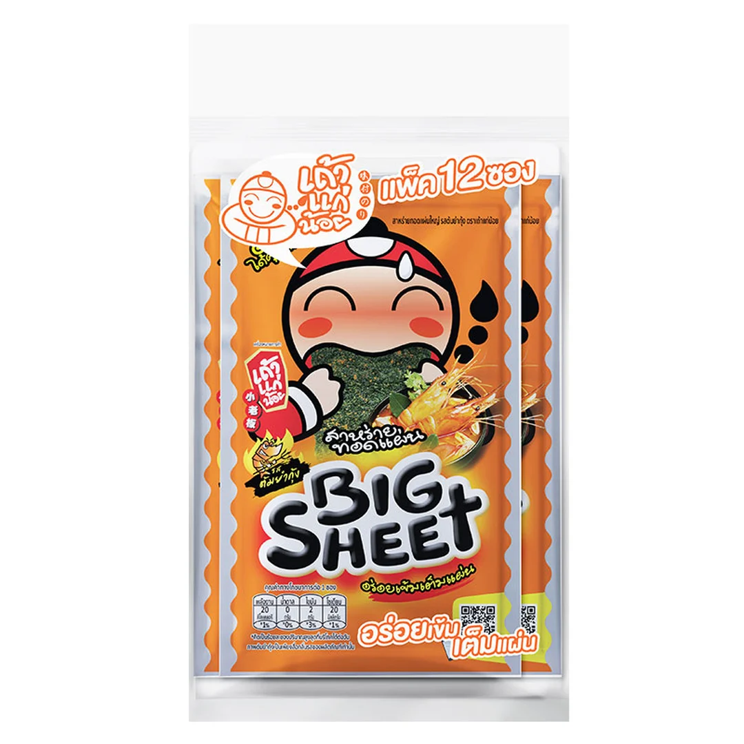 TAOKAENOI Seaweed Tom Yum 3.2 g 12 pcs