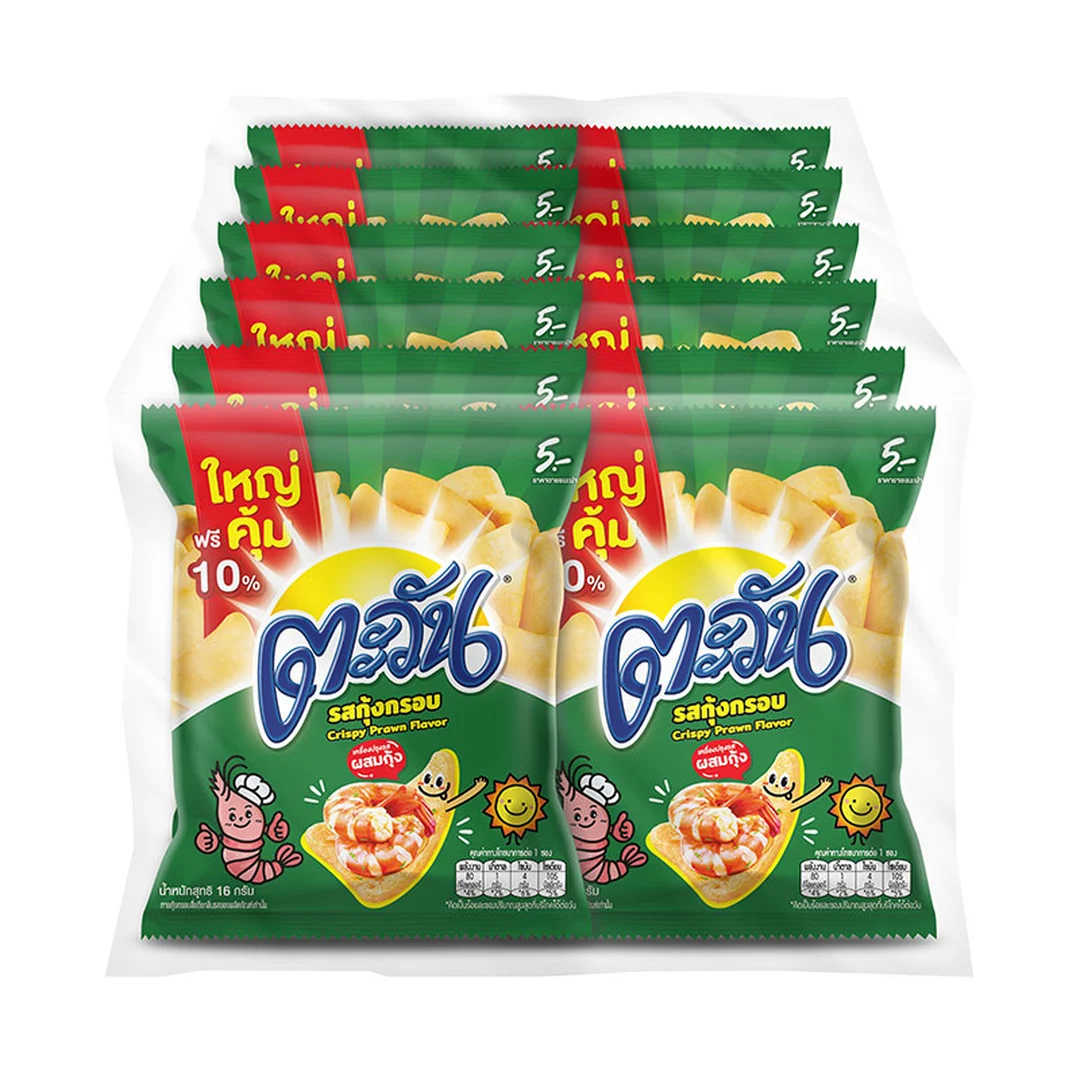 TAWAN Extruded Snack Shrimp 14 g x 12