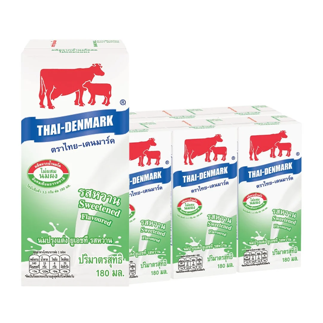 THAI-DENMARK UHT Milk Sweet 180 ml x 36